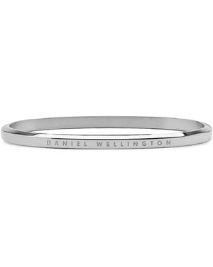 Daniel Wellington Logo-Engraved Bangle - Bianco