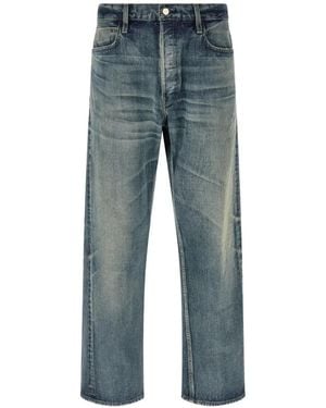 Fear Of God Stonewashed Straight Jeans - Blue