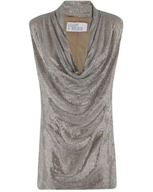 GIUSEPPE DI MORABITO Cowl-Neck Mini Dress - Gray