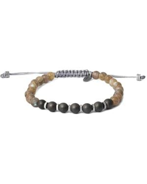 Tateossian Bracelet À Perles - Blanc