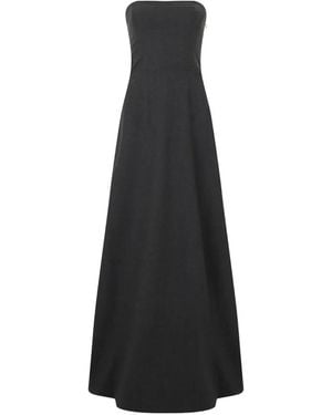 Alberta Ferretti Strapless Maxi Dress - White