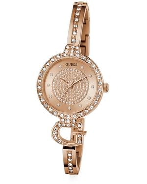 Guess Giselle Crystal Bezel 28Mm Watch - White