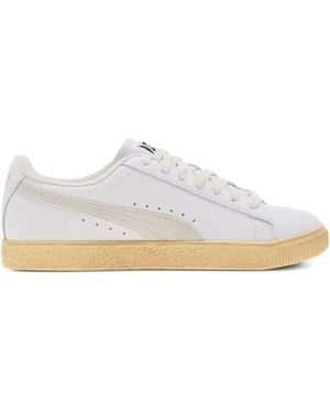 PUMA Clyde Vintage Leather Sneakers - White