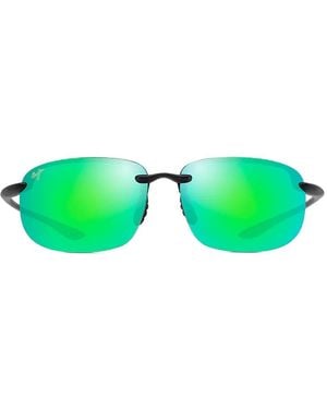 Maui Jim Hookipa X-Large Rimless Sunglasses - Green