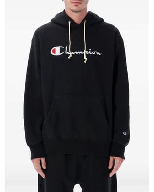 Champion Felpa Con Cappuccio - Nero