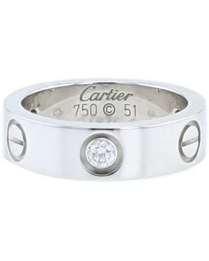 Cartier 2010s Love ダイヤモンド リング ホワイトゴールド - メタリック
