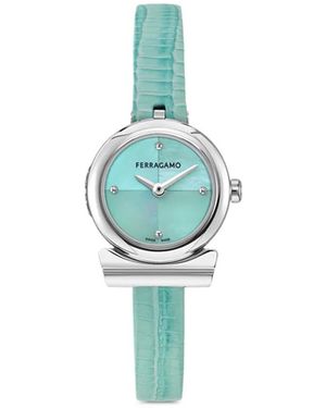 Ferragamo Reloj Gancini De 22.5 Mm - Azul