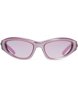 Gentle Monster Biker-Style Frame Sunglasses - Pink