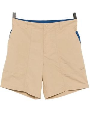 Lacoste Logo-Embroidered Shorts - Natural