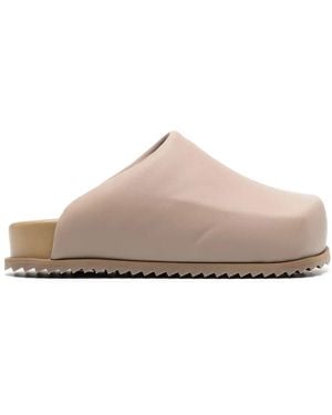 Yume Yume Square-Toe Mules - Brown