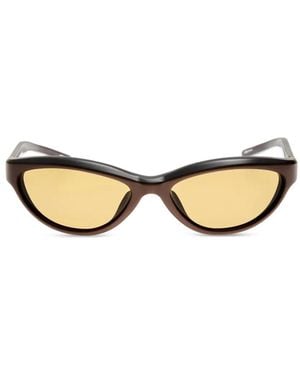 Linda Farrow Cat Eye-Frame Sunglasses - Metallic