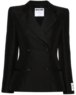 Moschino Double-Breasted Blazer - Black