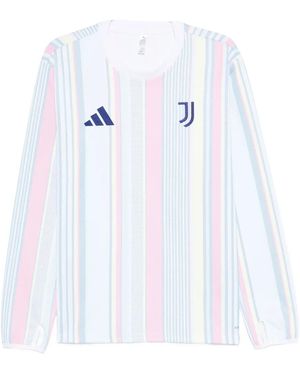 adidas X Juventus ストライプ ロングtシャツ - ホワイト
