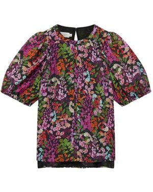 Ted Baker Hahtie Puff-Sleeve Top - Red