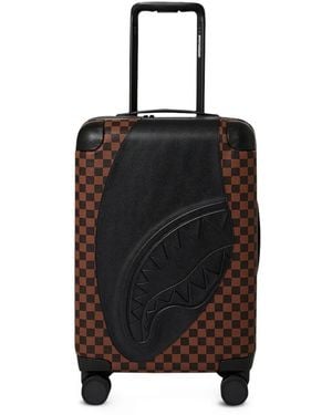 Sprayground Jetstream Checkerboard Shark Trolley Bag - Black