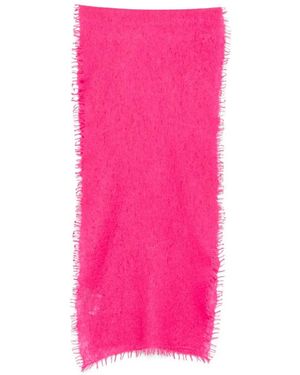 Mouleta Frayed-Edge Scarf - Pink