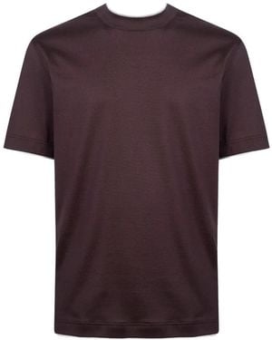 Eleventy Crew-Neck T-Shirt - Purple