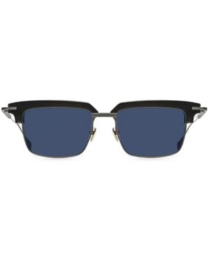 Masunaga Vesta Square-Frame Sunglasses - Blue