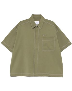 Bonsai Camicia Con Dettaglio Cuciture - Verde