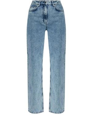 IRO Embroidered Cotton Jeans - Blue