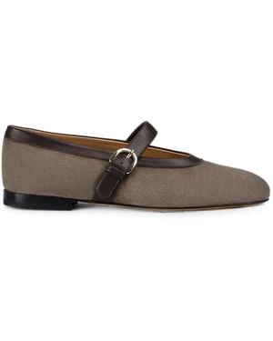 Doucal's Ballerinas Mit Schnallenverschluss - Braun