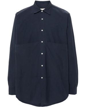 Paura Konia Cotton Shirt - Blue