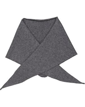 Lisa Yang Florianne Cashmere Triangle Scarf - Gray