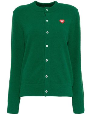 Chocoolate Logo Patch Cardigan - Green