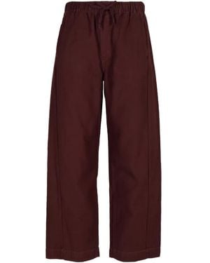 Mother The Drawn Full Pipe Flood Jeans - Purple