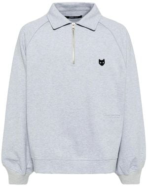 ZZERO BY SONGZIO Panther Hand-Rope Sweatshirt - Gray