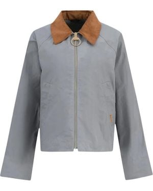 Barbour Catlin Corduroy-Collar Jacket - Grey