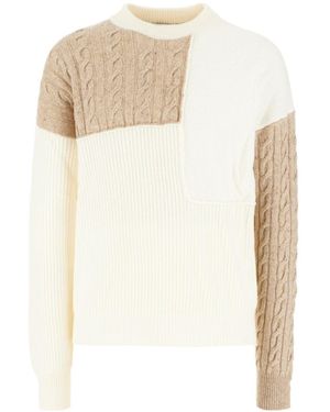 Atomo Factory Cable-Knit Jumper - White