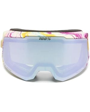100% Eyewear Snowcraft S ミラー スキーゴーグル - ブルー
