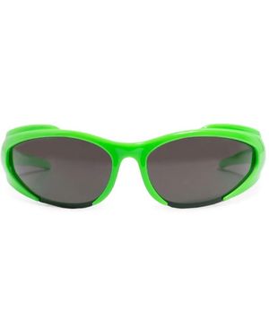 Balenciaga Reverse Xpander Sunglasses - Green
