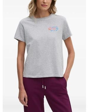 MC2 Saint Barth Lettering-Embroidered T-Shirt - White