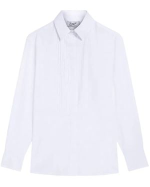 Pence Pleated Shirt - White