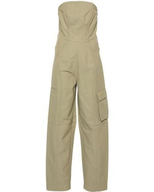 Cult Gaia Virginia Strapless Jumpsuit - Green