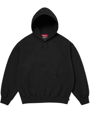 Supreme Hoodie Mit Logo-Applikation - Schwarz