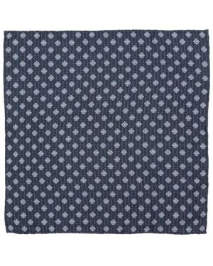 Brunello Cucinelli Foulard En Soie À Motif Géométrique - Bleu