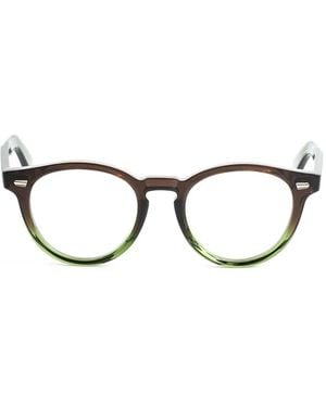 Cutler and Gross Round-Frame Glasses - Green