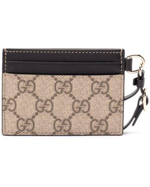 Gucci Gg-Canvas Cardholder - Grey