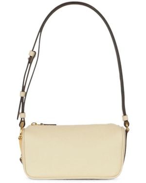 Gucci Half Horsebit Grained Leather Mini Bag - White