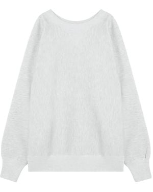 Champion Fleece Sweatshirt - White