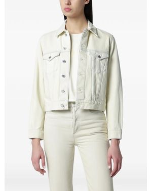A.P.C. Bleached Denim Jacket - White
