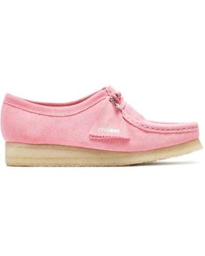 Clarks Wallabee Suede Boots - Pink