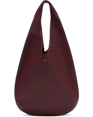 A.P.C. Sac Cabas Le Neige En Cuir Lisse - Violet