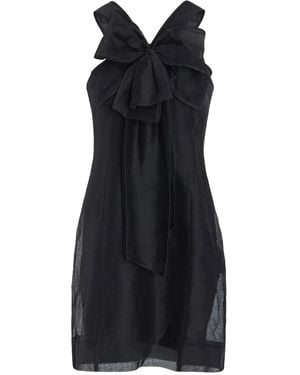 Marie Oliver Lila Minikleid Mit Schleifendetail - Schwarz