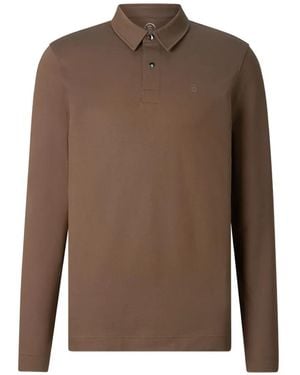 Bogner Timon Langarm-Poloshirt - Braun