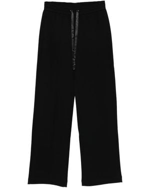 Marina Rinaldi Pantalones de chándal estilo scuba - Negro