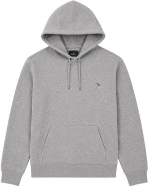 Paul Smith Zebra-Patch Hoodie - Gray